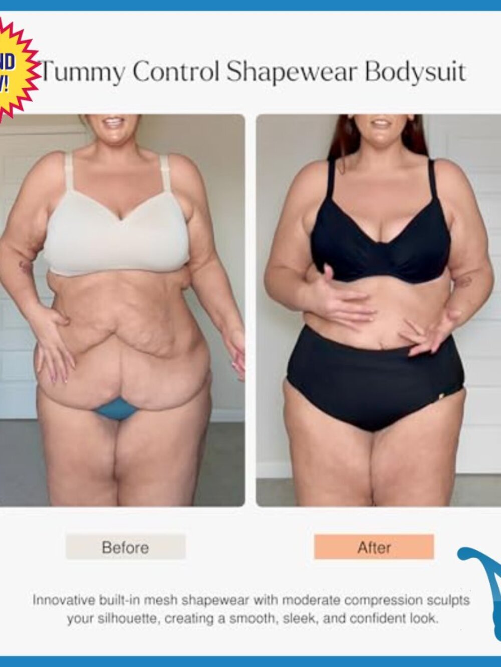 Tummy Control High Waisted Bikini Set Shapewear Swimsuit Push Up - Picture 2 of 7